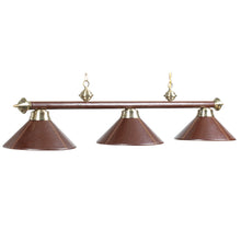 Load image into Gallery viewer, 3-LIGHT - 54&quot; BILLIARD LIGHT PENDANT- LEATHER