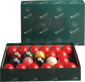 Aramith BBANS2.125 Premier 2 1/8" Numbered Snooker Set SKU: BBANS2.125 BBANS2.125 - Aramith Premier 2 1/8" Numbered Snooker Ball Set Numbered Aramith snooker balls 2.125 inches in diameter Made with Aramith premier phenolic resin Replacement cue balls are available. The model # is CBANS2.125 Replacement balls are available. They are model # RBANS2.125