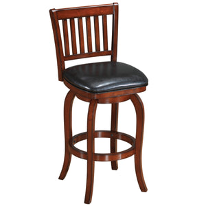 BACKED BARSTOOL SQUARE SEAT - ELEGANT TRADITIONAL LOOK