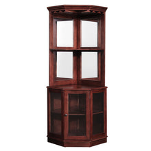 Load image into Gallery viewer, CORNER BAR CABINET -  WINE STEM HOLDERS - SPACIOUS