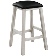 Load image into Gallery viewer, SQUARE BACKLESS BARSTOOL - PADDED VINYL SEAT