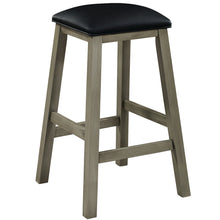 Load image into Gallery viewer, SQUARE BACKLESS BARSTOOL - PADDED VINYL SEAT