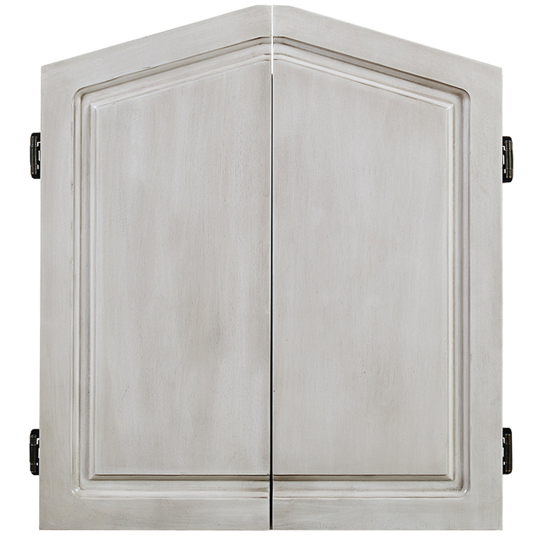 DARTBOARD CABINET - ANGULAR SILHOUTTE W/ HINGED DOORS