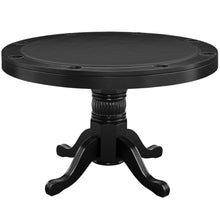 Load image into Gallery viewer, 48&quot; 2-IN-1 GAMING TABLE - ROUND PADDED VINYL PLAYING SURFACE with DINING TOP &amp; STORAGE