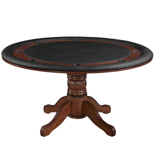 60" 2-IN-1 GAMING/DINING TABLE DESIGN - PADDED VINYL SURFACE - DINING OPTION