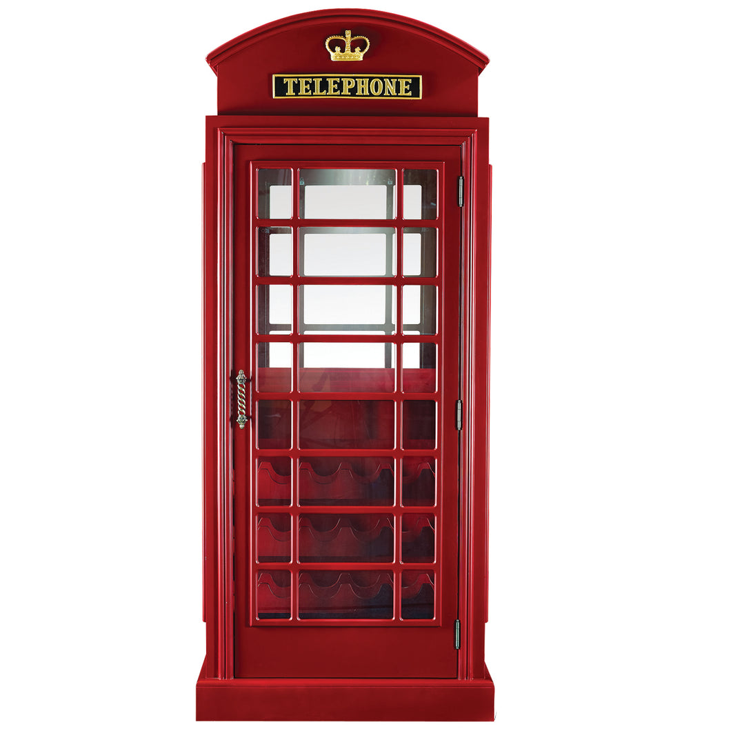 OLD ENGLISH TELEPHONE BOOTH BAR CABINET