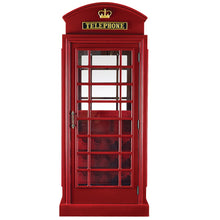 Load image into Gallery viewer, OLD ENGLISH TELEPHONE BOOTH BAR CABINET