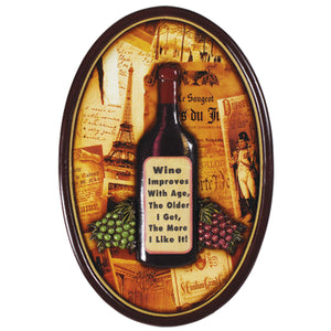 WINE IMPROVES WITH AGE - WALL SIGN