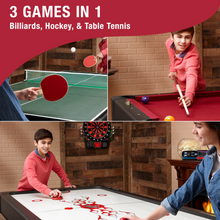 Load image into Gallery viewer, Fat Cat Original 3-in-1 7&#39; Pockey Multi-Game Table Burgundy