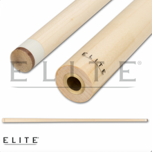 Load image into Gallery viewer,  Elite ELJMP Jump Cue SKU: ELJMP ROSEWOOD UPC: 822114014816 Tip : 13.5 mm Phenolic tip Ferrule : Ivorene-3 fiber linen Shaft : AAA grade Canadian hard rock maple, 29&quot; with shorter taper Pin : Action QR Collar : None Forearm : Maple with cherry brown points and black veneers 