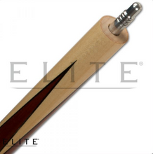 Load image into Gallery viewer,  Elite ELJMP Jump Cue SKU: ELJMP ROSEWOOD UPC: 822114014816 Tip : 13.5 mm Phenolic tip Ferrule : Ivorene-3 fiber linen Shaft : AAA grade Canadian hard rock maple, 29&quot; with shorter taper Pin : Action QR Collar : None Forearm : Maple with cherry brown points and black veneers 