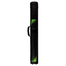 Load image into Gallery viewer, Action ACZ22 2x2 Hard Cue Case SKU: ACZ22 Size : 2 butts and 2 shafts Type : Hard Shape : Oval Material : Vinyl Color / Design Description : Multiple colors available Top Closure : Zipper Number of Pockets : 2 Longest Pocket Length : 15&quot; Total Length : 34.5&quot; Longest Shaft : 31&quot; Top Carrying Handle : None Side Carrying Handle : Yes Shoulder Strap : Backpack Straps