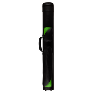 Action ACZ22 2x2 Hard Cue Case SKU: ACZ22 Size : 2 butts and 2 shafts Type : Hard Shape : Oval Material : Vinyl Color / Design Description : Multiple colors available Top Closure : Zipper Number of Pockets : 2 Longest Pocket Length : 15" Total Length : 34.5" Longest Shaft : 31" Top Carrying Handle : None Side Carrying Handle : Yes Shoulder Strap : Backpack Straps