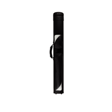 Load image into Gallery viewer, Action ACZ22 2x2 Hard Cue Case SKU: ACZ22 Size : 2 butts and 2 shafts Type : Hard Shape : Oval Material : Vinyl Color / Design Description : Multiple colors available Top Closure : Zipper Number of Pockets : 2 Longest Pocket Length : 15&quot; Total Length : 34.5&quot; Longest Shaft : 31&quot; Top Carrying Handle : None Side Carrying Handle : Yes Shoulder Strap : Backpack Straps