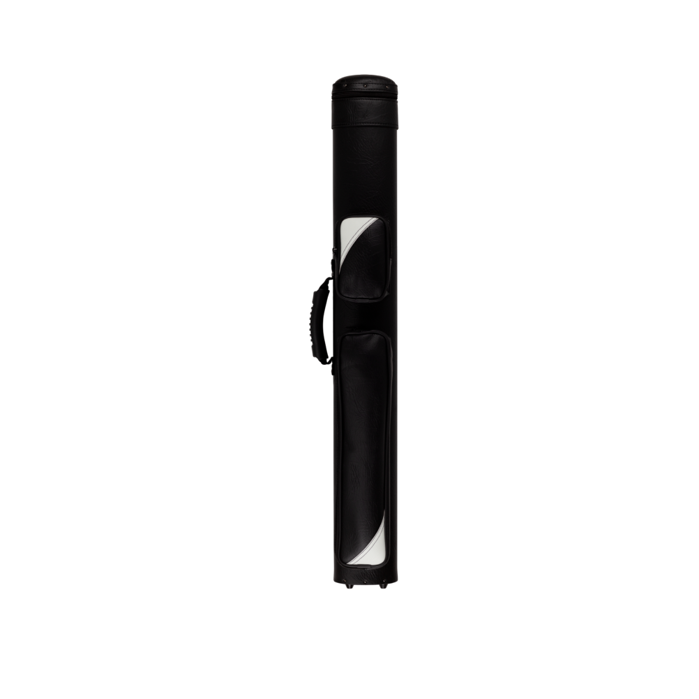 Action ACZ22 2x2 Hard Cue Case SKU: ACZ22 Size : 2 butts and 2 shafts Type : Hard Shape : Oval Material : Vinyl Color / Design Description : Multiple colors available Top Closure : Zipper Number of Pockets : 2 Longest Pocket Length : 15