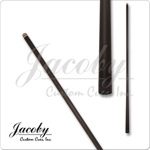 Jacoby JCBCF Uni Loc Black Carbon Fiber Shaft SKU: JCBCF1 UNI Tip : 12.3mm Kamui Brown Clear Ferrule : 2mm  Shaft : 29" Black carbon fiber, 14" pro taper Pin : Uni Loc Collar : Black Collar 